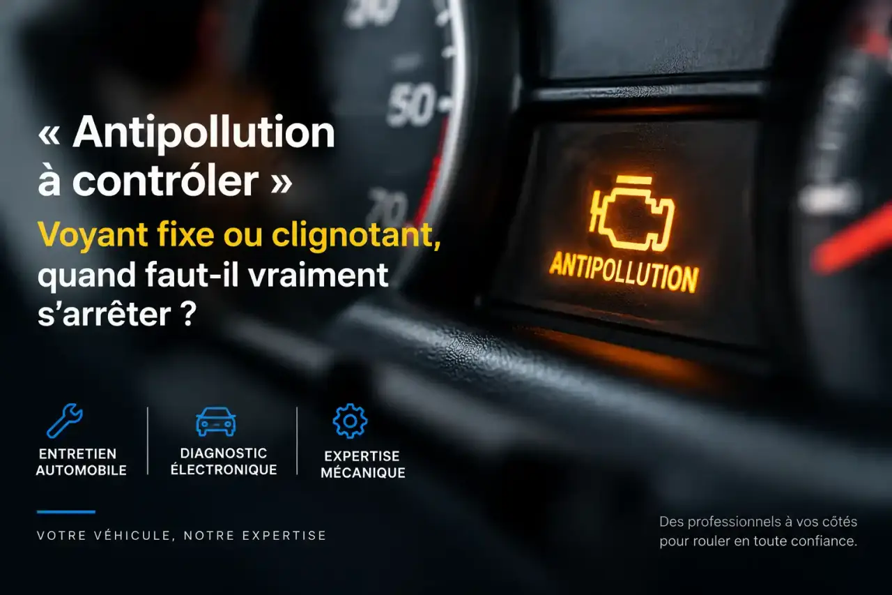 « Antipollution à contrôler » : voyant fixe ou clignotant, quand faut-il vraiment s'arrêter ?