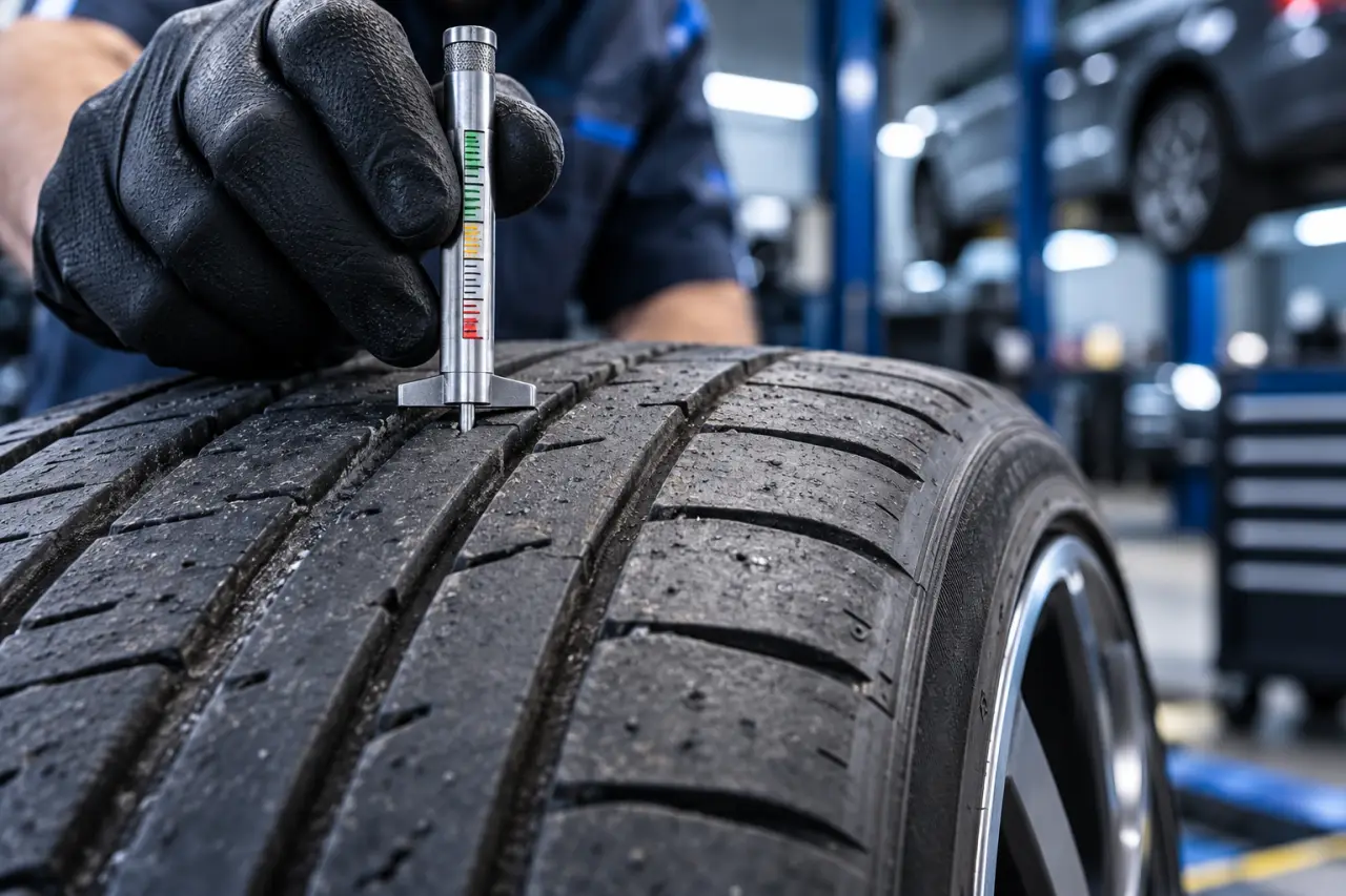 Un pneu usé reste légal à 1,6 mm, mais 3 mm et 4 mm donnent plus de marge