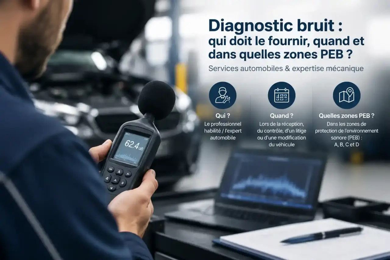 Diagnostic bruit : qui doit le fournir, quand et dans quelles zones PEB ?
